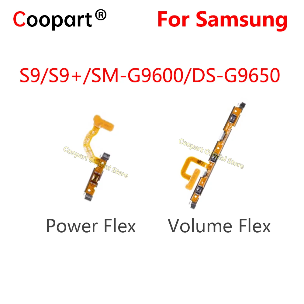 Side Key Switch ON OFF Control Button For Samsung Galaxy S9 G9600 G960F/S9+ S9plus G9650 G965F Power Volume Button Flex Cable