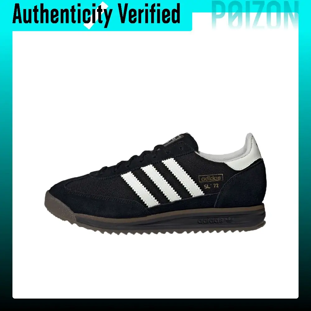 Adidas Originals SL 72 RS Casual Shoes Unisex Black/Jade White/Goods Brown/Brown JR8771