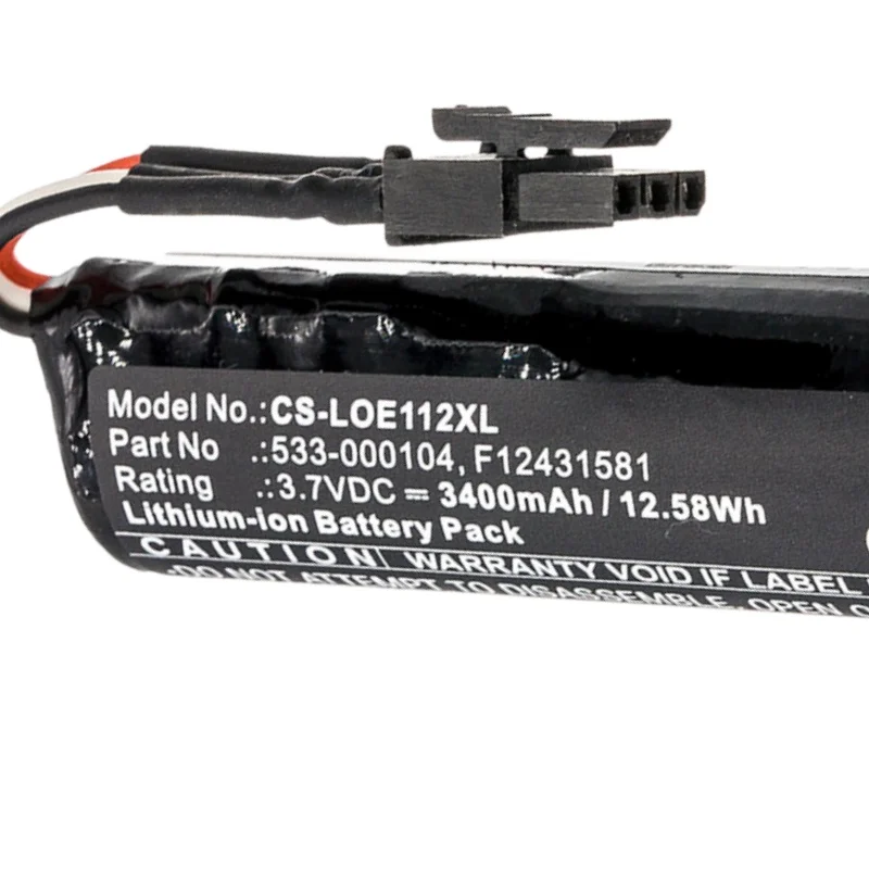 3.7V 3400mAh 12.58Wh Lithium Battery for Logitech 533-000104 F12431581 High-quality  Rechargeable Battery