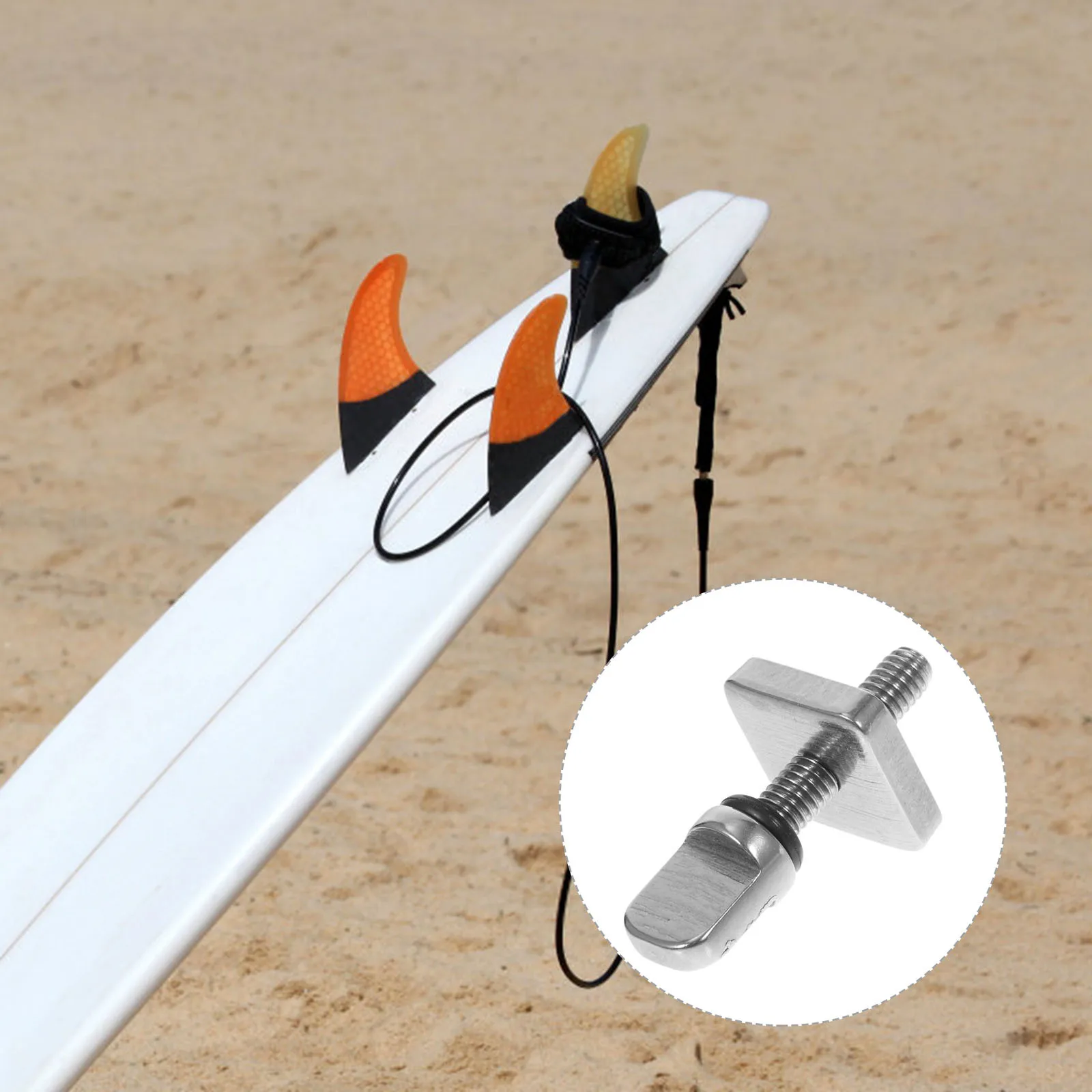 

Stainless Steel Paddle Board Fin Screw Replacement Durable Surfboard Accessories Easy Install Long Lasting Fin Screw