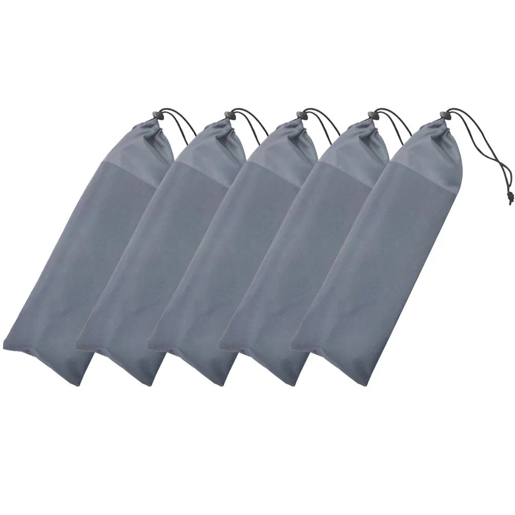 

5 Pcs Floor Nail Storage Bag 600D Oxford Cloth PVC Waterproof Foldable Tent Pegs Stakes Bag Camping Hiking Outdoor Activity Tool