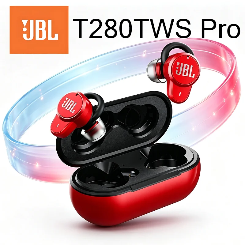 JBL T280TWS Pro Earbuds with Voice Command Support for Hands-Free Use