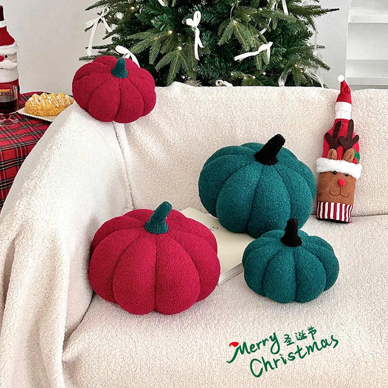 

Christmas Pumpkin Pillow Plush Cushion Pumpkin Sofa Pillow Halloween Gift Decoration Sofa Linens