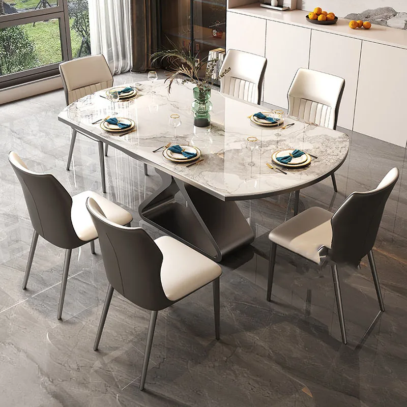 

Luxury Aesthetic Dining Table Nordic Creative Classic Versatile Dining Tables Simple Trendy Tavolo Di Pranzo Home Furniture