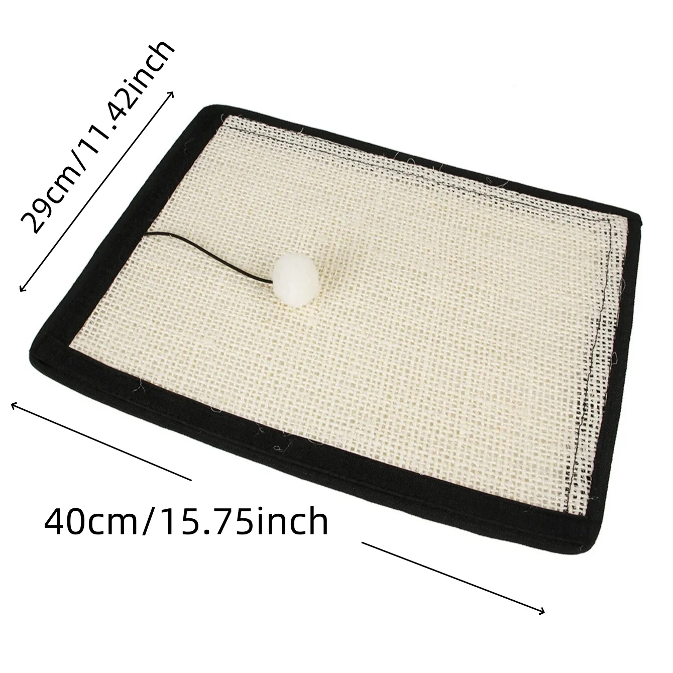 1PC Natural Sisal Cat Scratcher Mat - Protects Furniture and Grinds Claws - Indoor Cat Scratching Pad