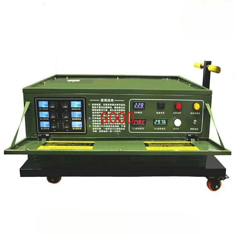 緊急エネルギー貯蔵車両、重機が電気自動車を始動