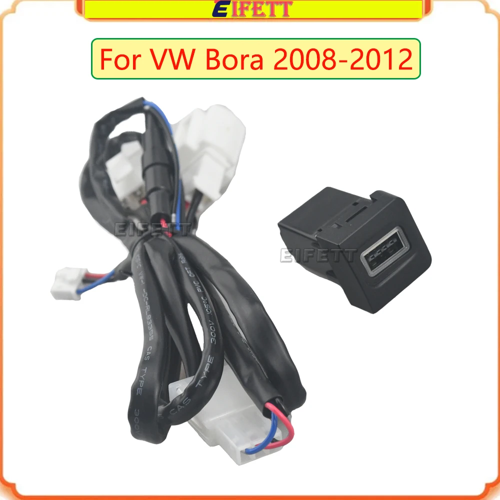 

Автомобильное зарядное устройство QC3.0, USB-разъем для зарядки, адаптер питания для телефона с подсветкой для VW Bora 2008-2012