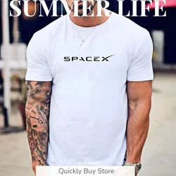 Summer Space X Logo maglietta modale Unisex SpaceX Rockets magliette grafiche divertenti Falcon 9 Elon Musk SpaceX T-Shirt da uomo antipanico