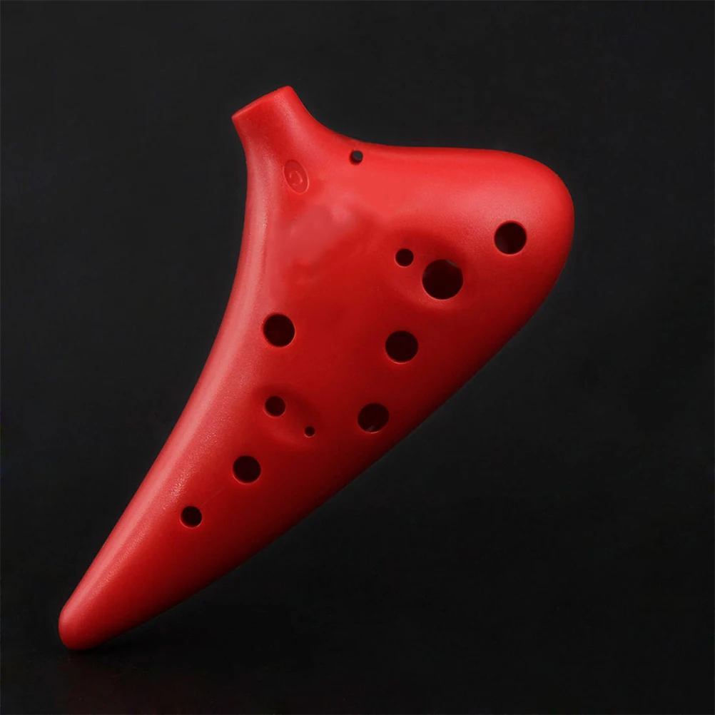 

12 Holes C-tuning Pottery Flute Instrument Easy Musical Instruments Piccolo Ocarina