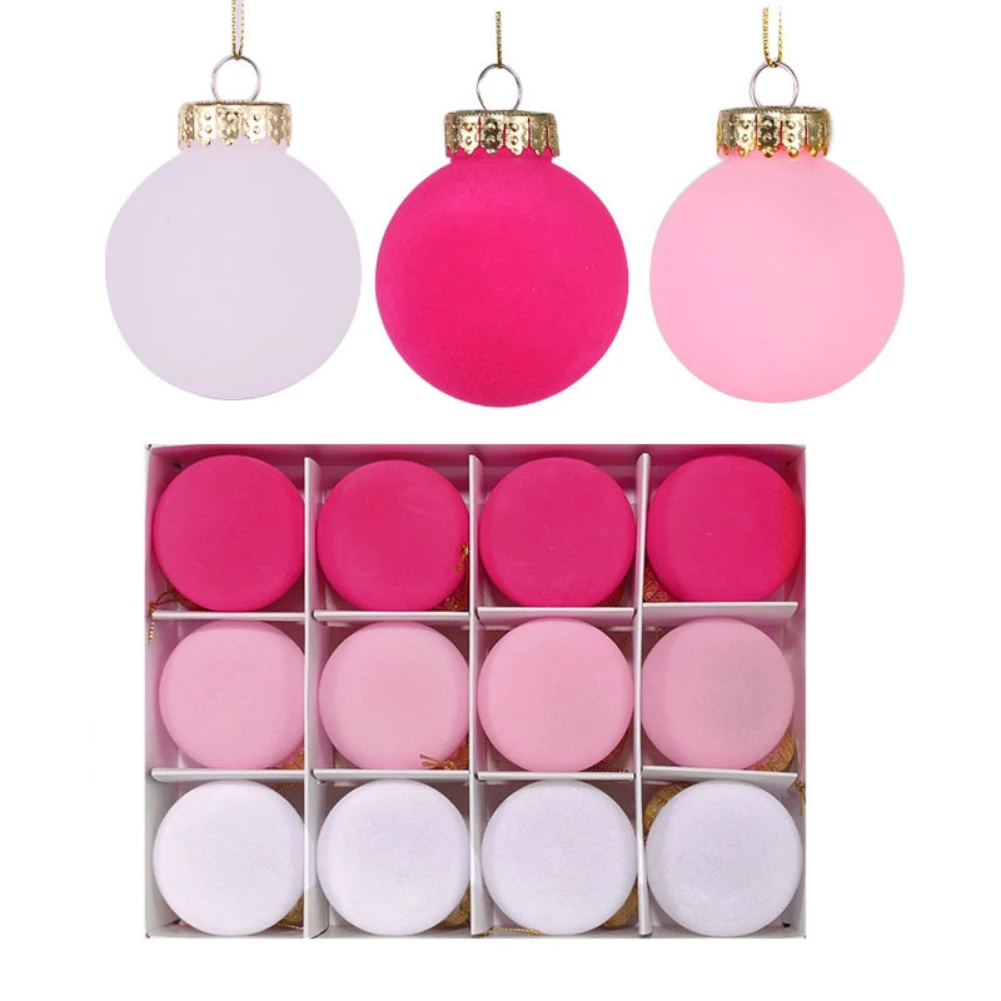 Set di ornamenti per palline di natale da 12 pezzi decorazioni da appendere con palline di natale assortite per decorazioni per feste a casa