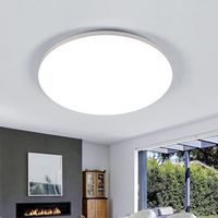 LED Bathroom Ceiling Light, IP54 Waterproof 24W 2700LM Modern LED Ceiling Lamp,6500K Cool White, Round Ceiling Lamp for Bedroom