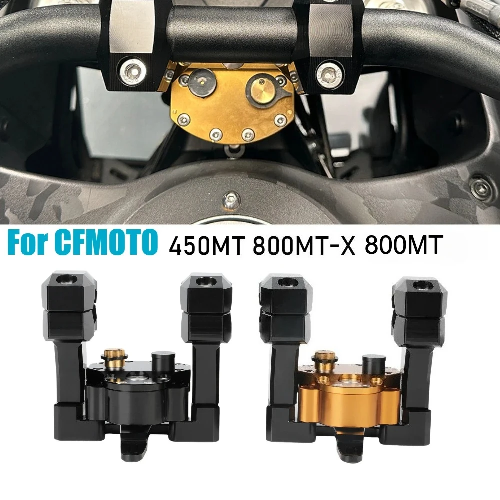 Lenkungsdämpfer-Stabilisator für CFMOTO 450MT 800MT-X 2024 2026 IBEX 450 800MT Explore 800MTX Motorrad-Lenkererhöhungshalterung