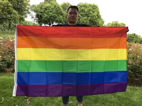 SKY FLAG 90x150cm homosexual Philadelphia Philly LGBT Gay Pride Rainbow Flag hanging polyester home decoration