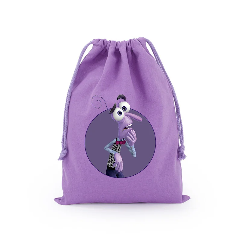 Inside Out 2 Disney Movie Drawstring Bag Cartoon Anime Gift Bags Party Supplies Children Adult Storage Pouch Cute Portable Bag