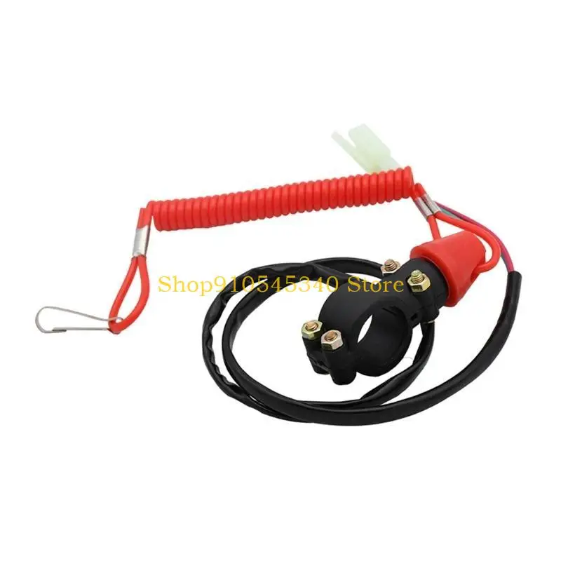 U2JA Compact Lightweight Motorcycle Emergency Shut Off Switch Motorcycle Cut Switch for Safe Riding in All Weather Condition