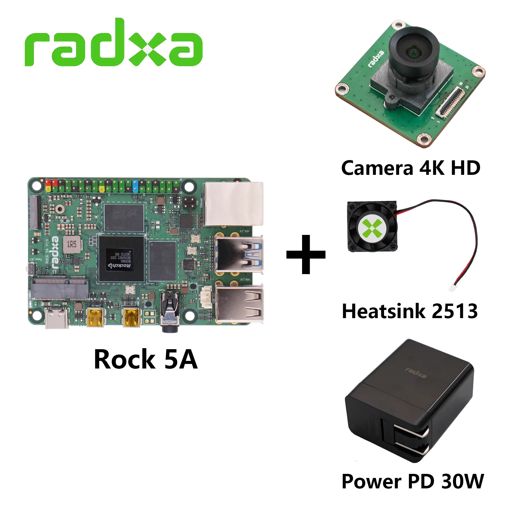 Placa de desarrollo RADXA ROCK 5A, Modelo A, RK3588S, Quad Core A76 y Quad Core A55, compatible con eMMC y SPI, MÓDULO Flash