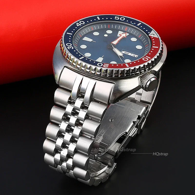 سوار معصم ذو نهاية منحنية لـ Seiko SRPA21 SRP777 SRPC25 SRP773 سوار من الفولاذ المقاوم للصدأ مشبك معدني صلب حزام الساعات لليوبيل #2