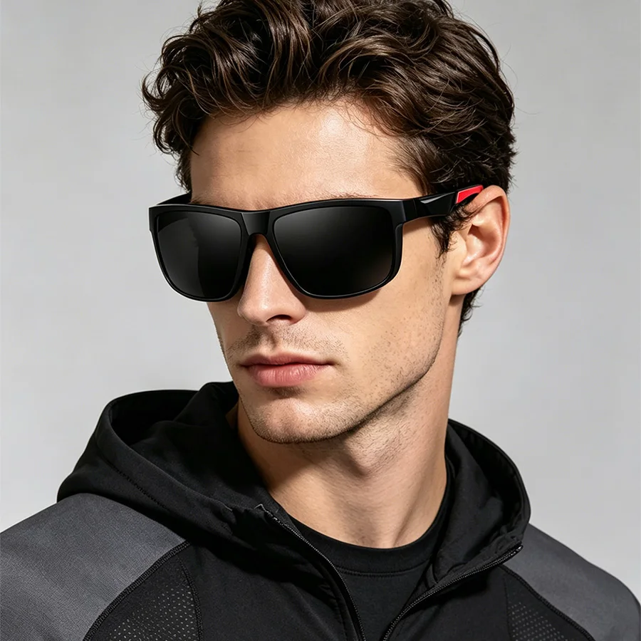 12PCS Men Women Spliced Vintage Color Block Sports Sunglasses for Fishing Outdoor Cycling Running Mountaineering Cycling Travel