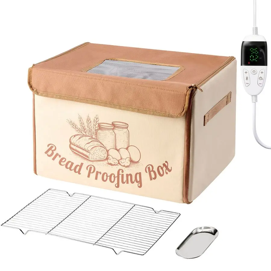 

Proofing Box with 68131 Temp Control amp 99H Timer, Folding Bread Proofer for Dough Fermentation, Homemade Pizza, Yogurt and Fer