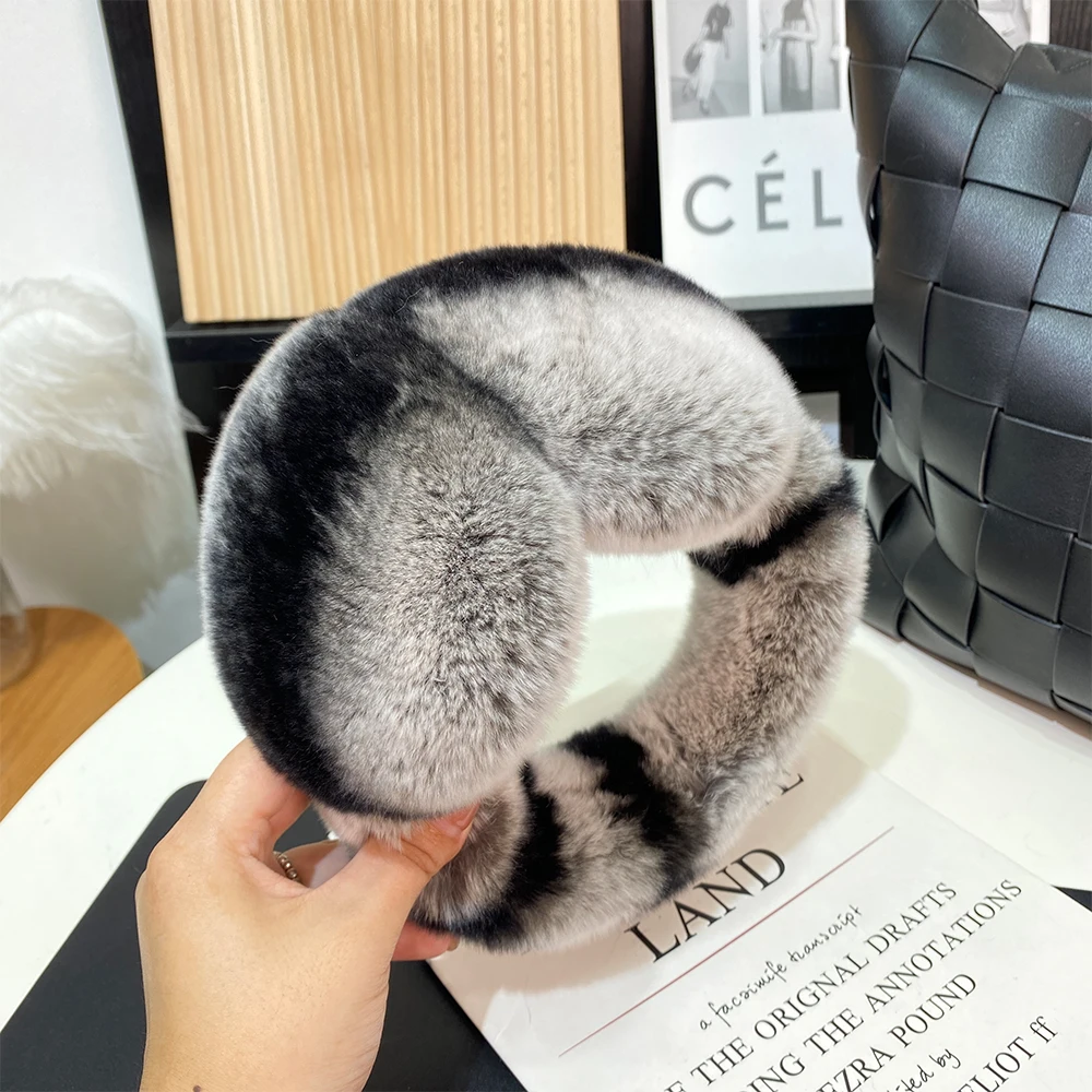 Mppm natural 100% rex pele de coelho earmuffs inverno acessórios para as mulheres inverno orelha muffs macio earmuffs capa para o inverno