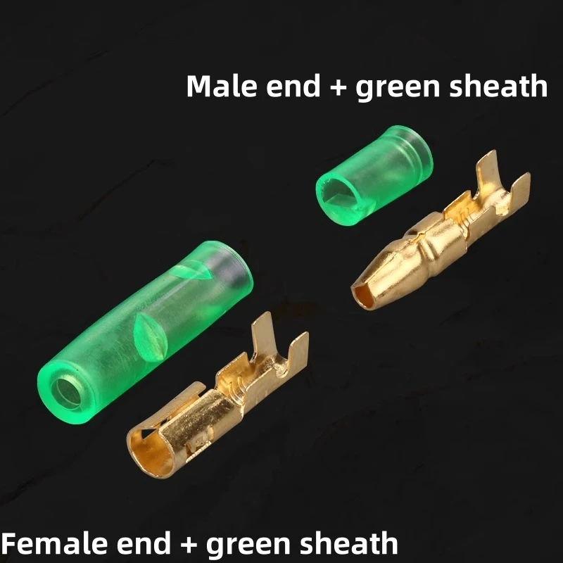 Bullet 4.0 Vehicle Cable Bullet Type Male Female Green Sheath DVD Connection Plug-in Removable Terminal