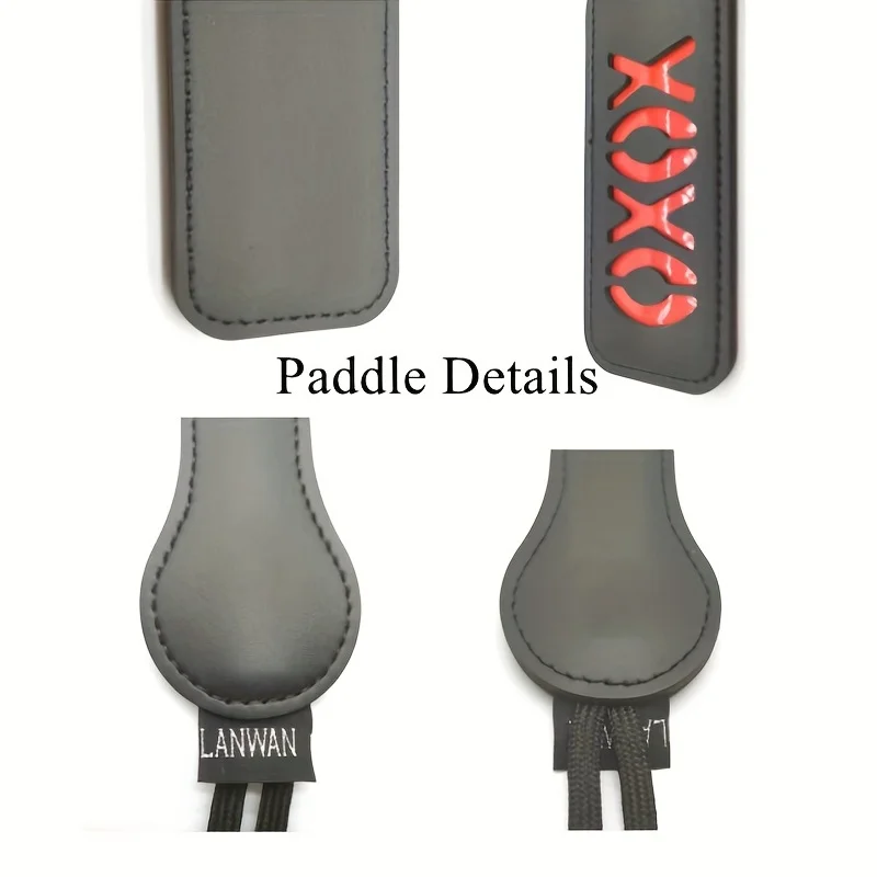 مجداف الردف من الجلد XOXO للنساء والأزواج ، صفع بنمط الحروف ، BDSM ، ألعاب اللعب الجنسية البديلة للكبار