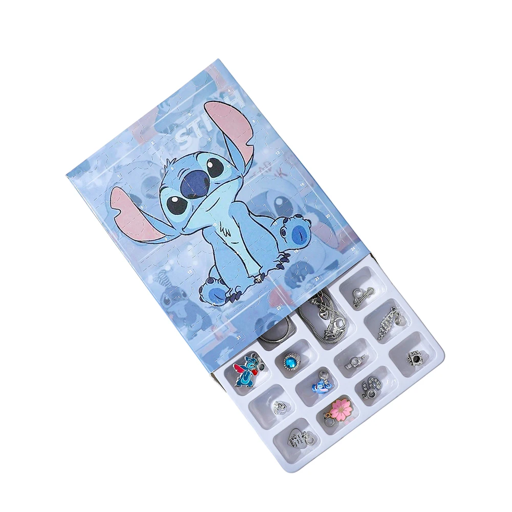Kawaii disney lilo & stitch moda advento surpresa caixa cega diy encantos ponto pingente para festival festa acessórios presentes