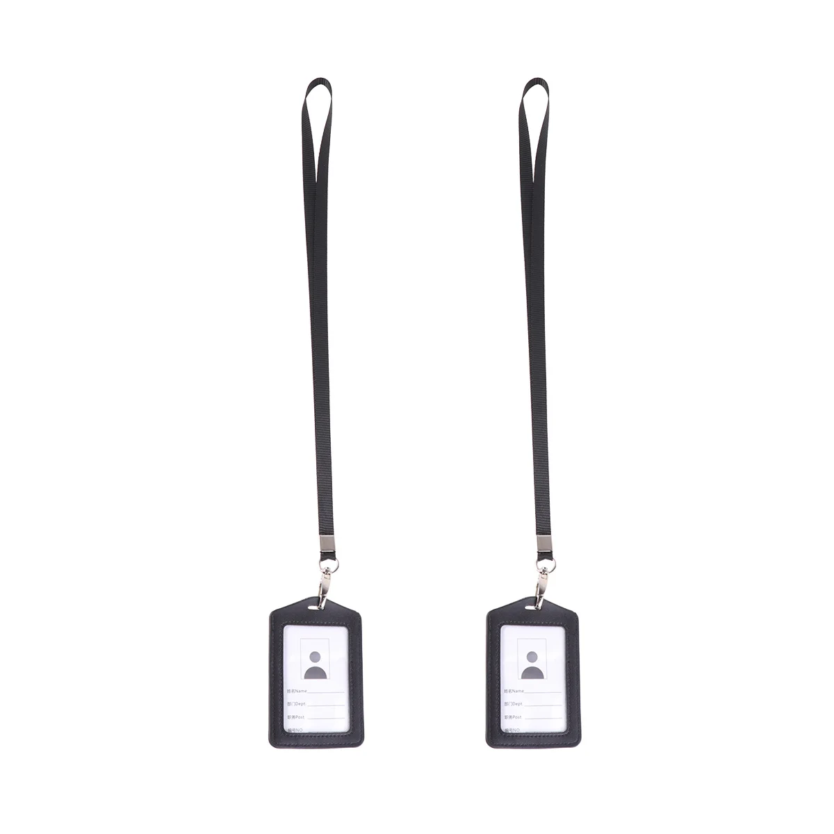 

2Pcs Waterproof Passport Holder Multi Functional Id Badge Holders Portable Travel Business Card Holder with Lanyard