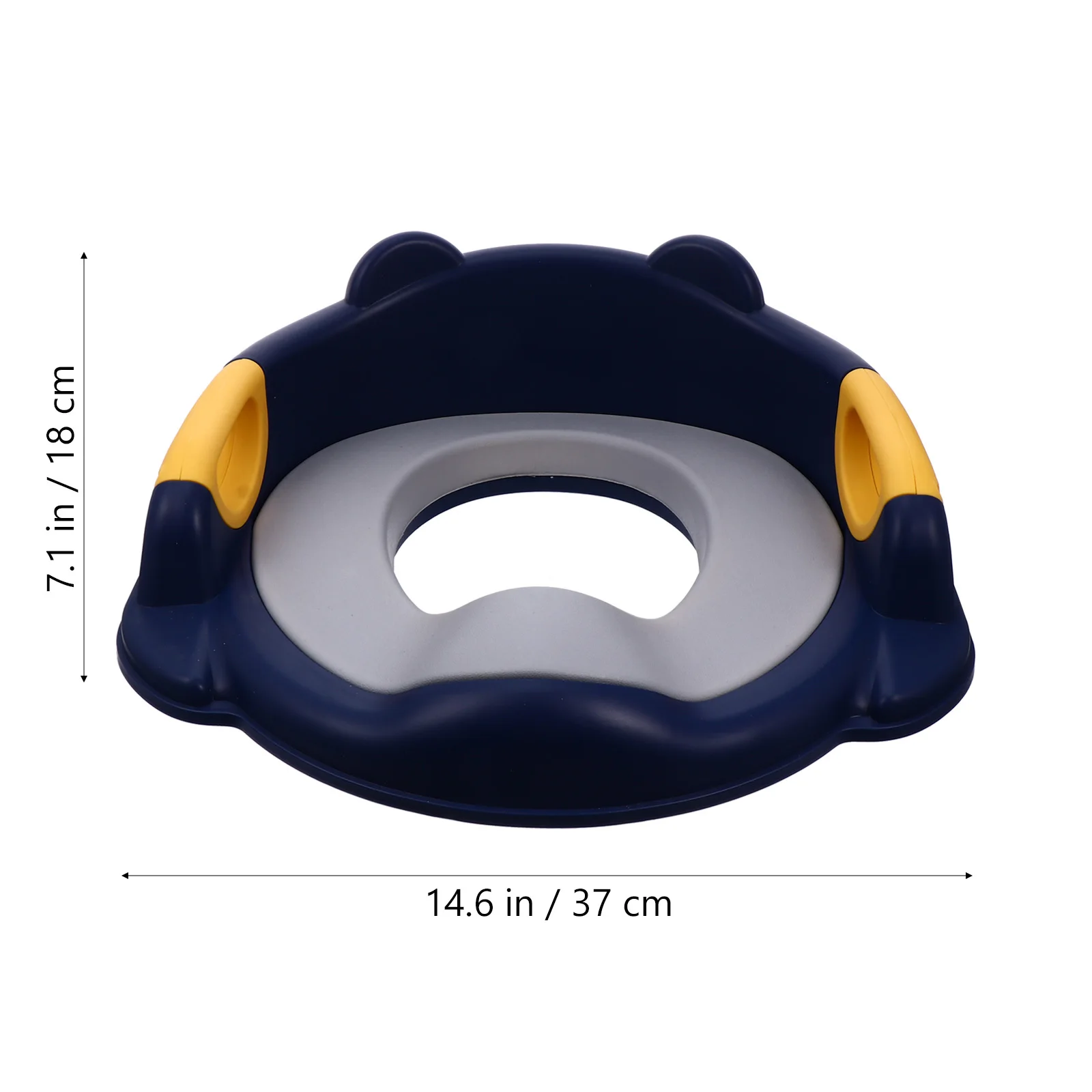 1 قطعة حلقة مدرب المرحاض للأطفال تصميم عالمي قدرة عالية على التكيف مبسطة مسند الظهر درابزين آمن قعادة التدريب