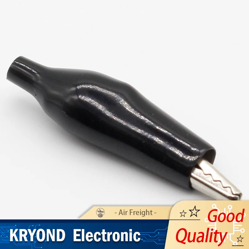 12PCS Insulated Metal Alligator Clip Electric Test 35mm Lead Red Black Blue Green White Yellow Small Crocodile Clip