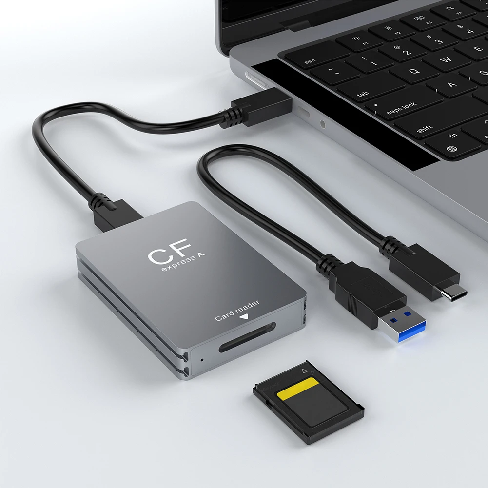CFexpress Type A เครื่องอ่านการ์ดพร้อม USB C ถึง USB C/USB A สาย Memory Card Reader รองรับ Android/Windows/ OS สําหรับ SLR