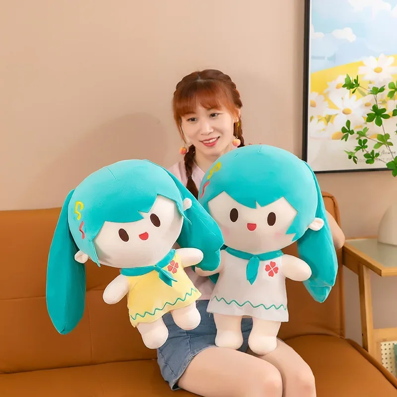 35/4/55cm Explosive Hatsune Miku Big Plush Doll Beautiful Girl Peripheral Plush Toy Kawaii Pillow Girl Birthday Gift Couple Gift