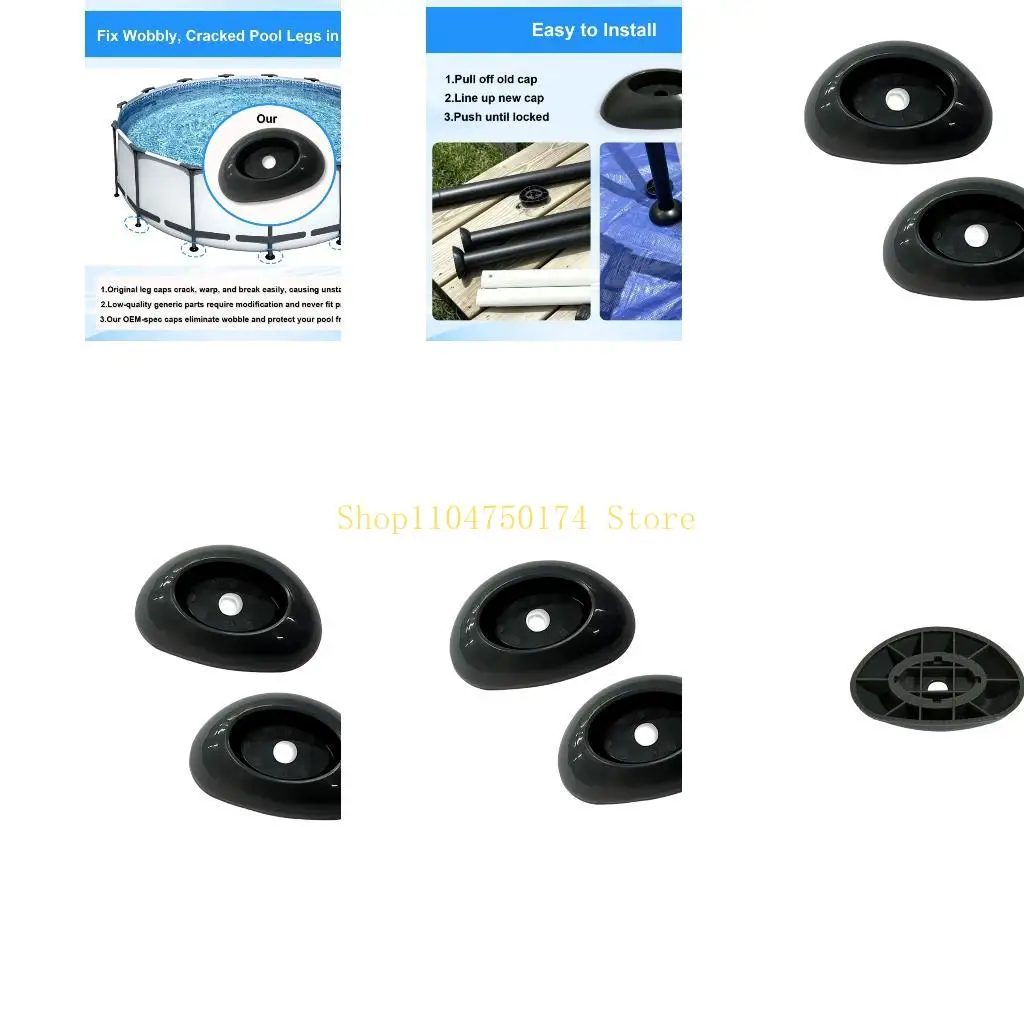 2Pcs Heavy Duty ABS Plastic Pool Feet Covers For Frame Swimming Pools Top Sale