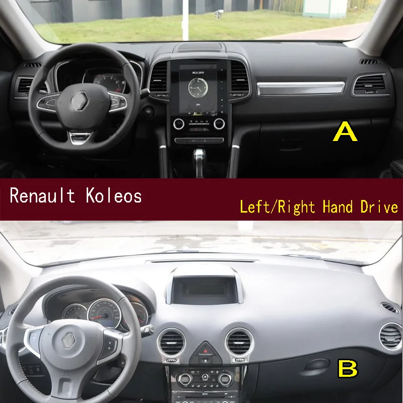 

For Renault Koleos QM5 QM6 Dashmat Dash mat Dashboard Cover Instrument Panel Sunscreen Pad Ornaments