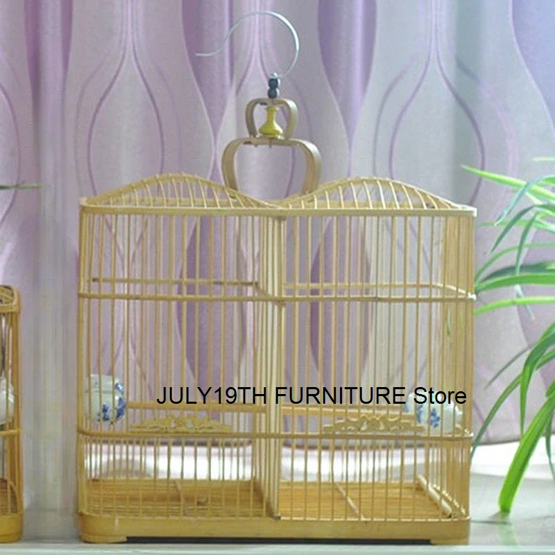 Aviary Bird Cage House Small Shelter Breeding Bird Cages Lovebird Pigeons Quail Feeder Protector Jaula Accesorios Habitat Decors