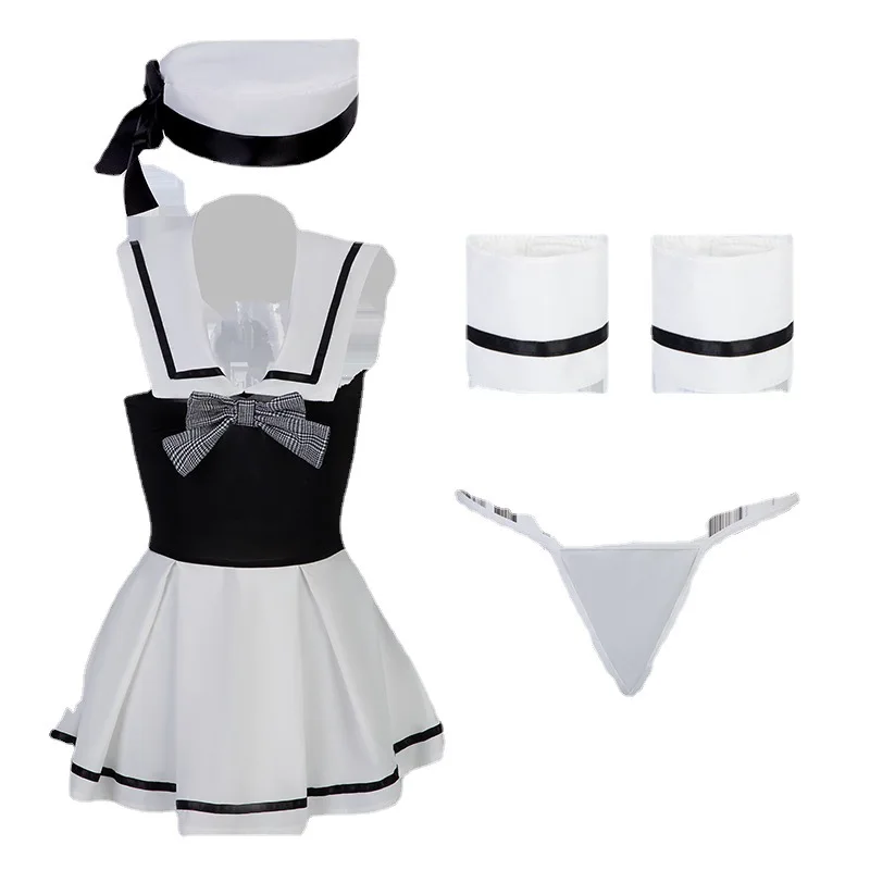 AniLV Kawaii Girl Naval Sailor Uniform Costumes Women Anime Student Dress Swimsuit Outfit Cosplay