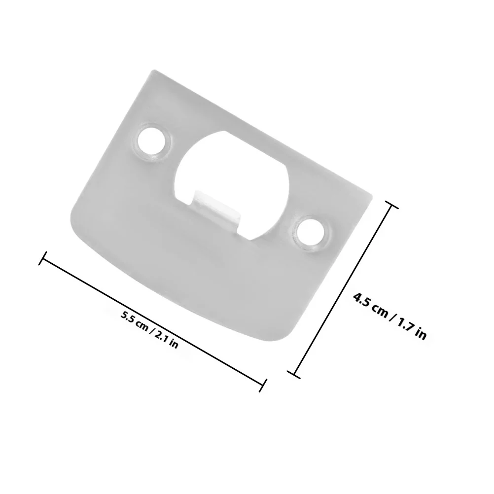 Piastra di chiusura con catenaccio in acciaio da 6 pezzi Design regolabile Installazione semplice Sicurezza migliorata per varie porte Nichel satinato