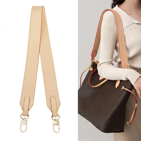 Bag Leather Strap for LV Speedy Neverfull Alma Keepall Shoulder Straps Crossbody Long Bags Belt Accessories
