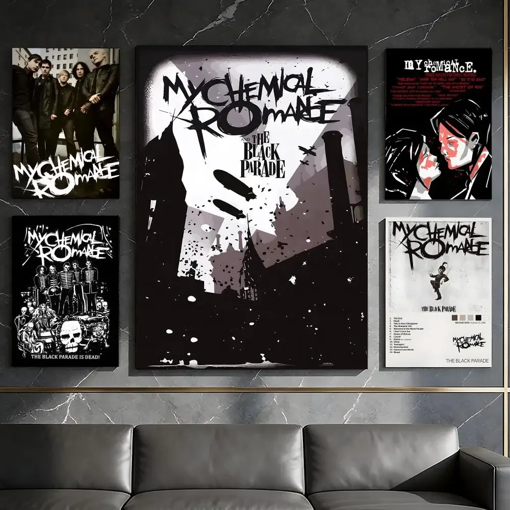Band My C-Chemical R-Romance Poster Waterproof Peel & Stick Wall Sticker Self Adhesive Art Decor For Living Room Bedroom