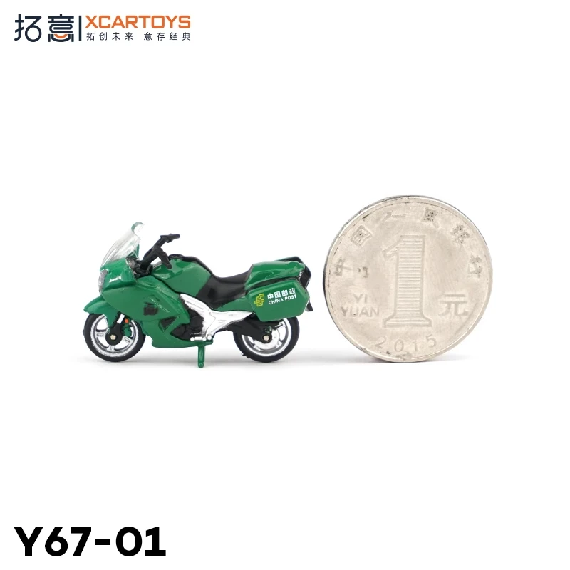 

XCARTOYS 1:64 Модель мотоцикла Игрушка из сплава Почта Китая Литой автомобиль Коллекционные предметы для взрослых Подростковые игрушки Подарки на день рождения.