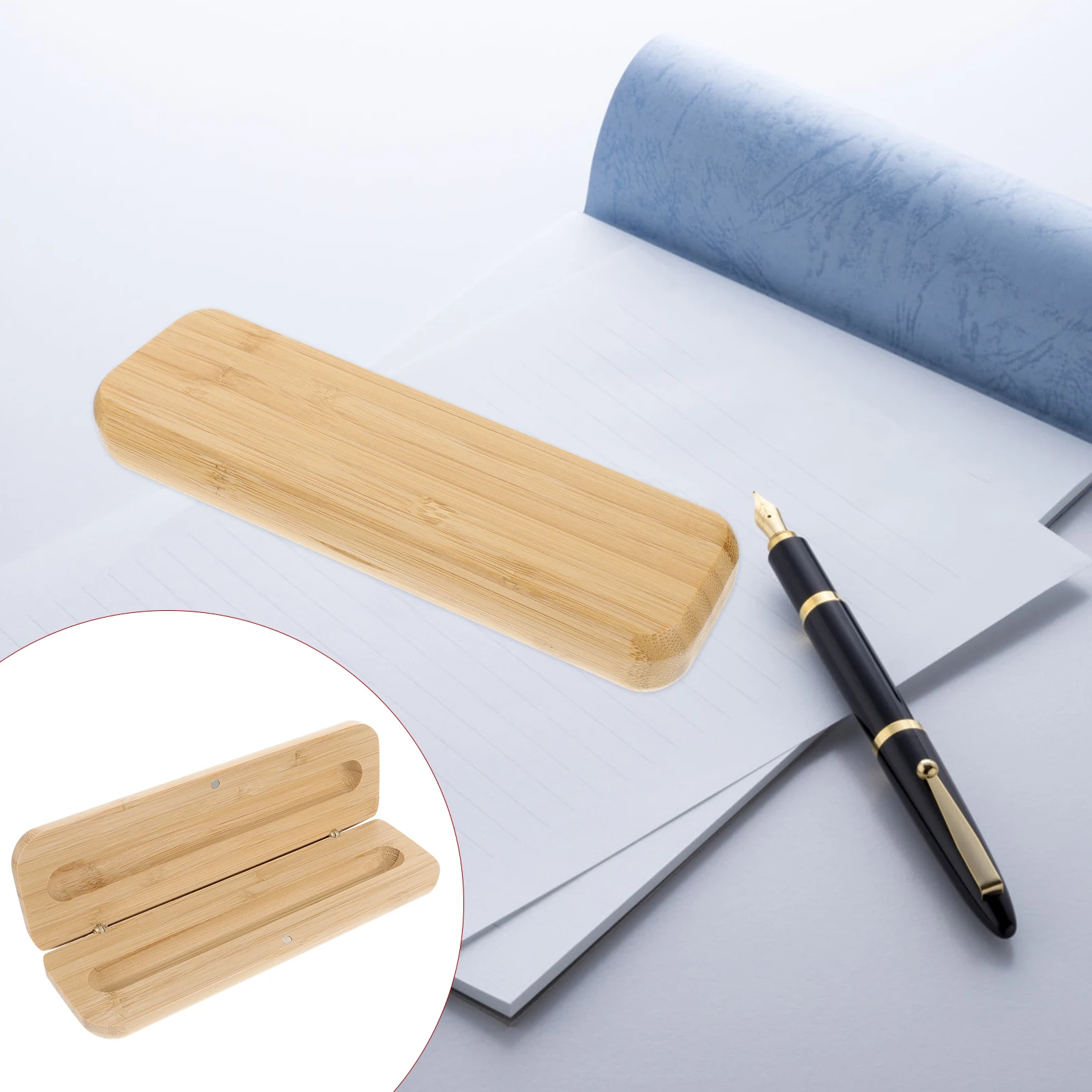 

Single Pen Box Wooden Pen Case Wooden Stationery Box Student Pencil Box Tool Storage Box