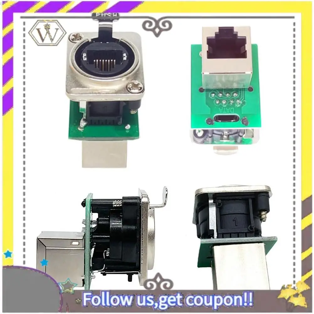 10PCS Ethercon Rj45 Chassis Socket, NE8FDP Ethercon Pass Through Connector, D Series Cat5 RJ45 Panel-Mount Socket Highly Recomme