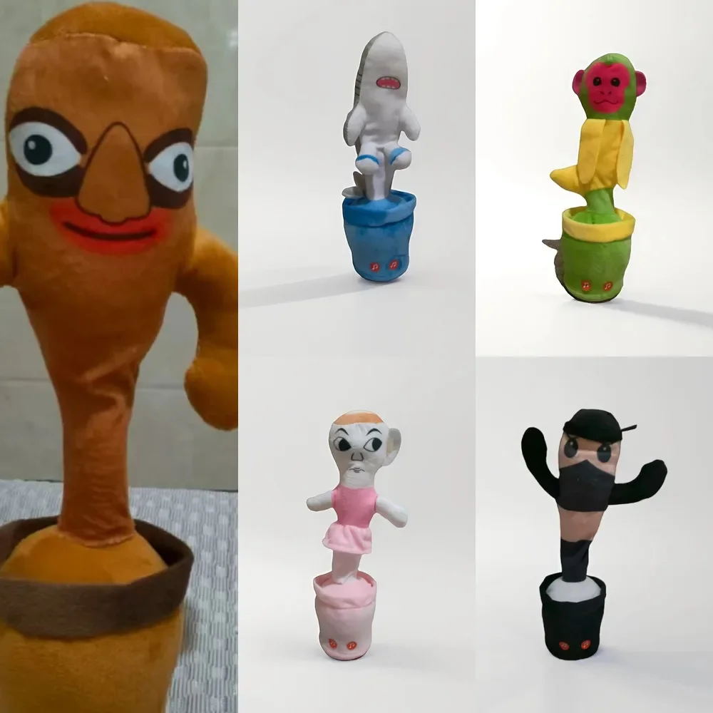 

Итальянская игрушка Tralalelo Tralala Tungtungtung Brainrot, электрическая танцевальная пеющая игрушка, повторяющаяся голосовая интерактивная игрушка с Mimic Movement для детей