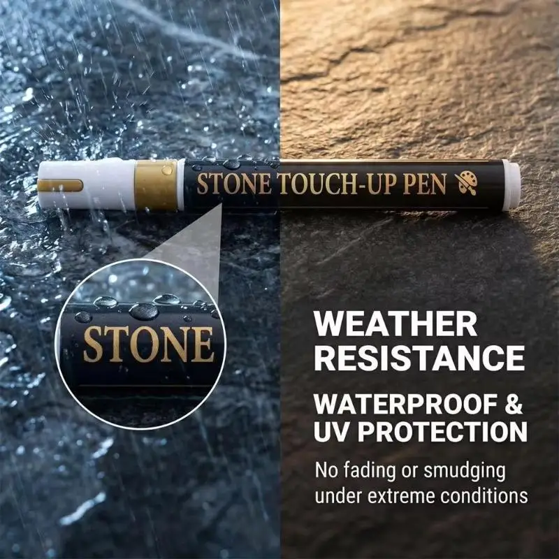 Quick-Drying Tombstone Marker Pen Waterproof Weather-Resistant Gravestone Marker Pen Fine Tip Oil Based Gravestone Lettering Pen