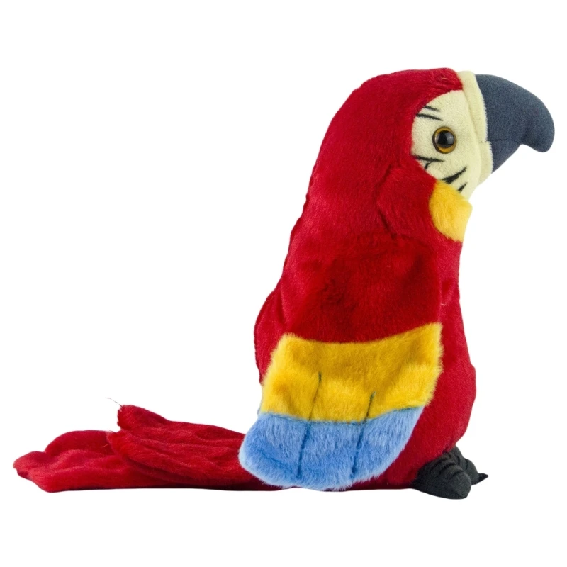 Juguete interactivo loro felpa, mascota electrónica, loro parlante, regalo cumpleaños para niños