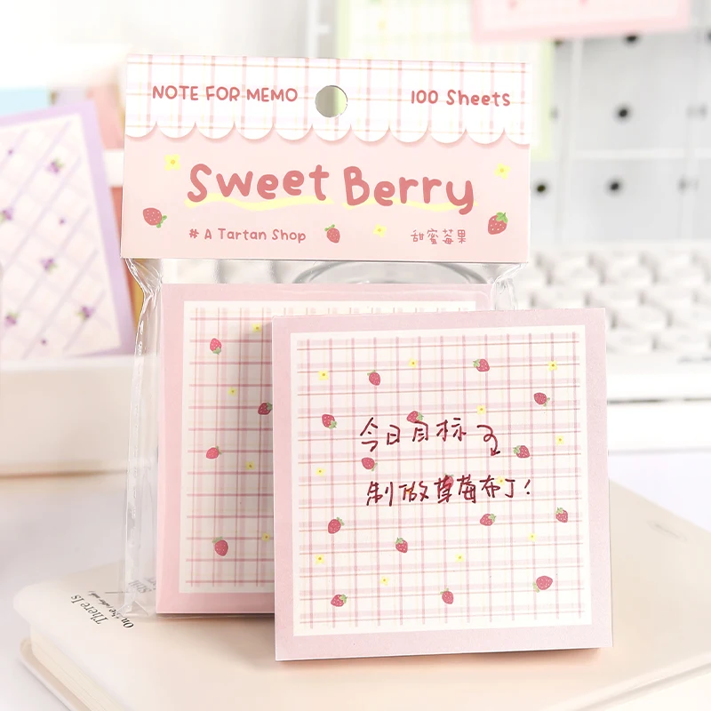 100 قطعة/الحزمة سلسلة متجر شبكة أوراق الزهور رسالة الطالب مذكرة ملاحظات مكتب اللوازم المدرسية القرطاسية لطيف #5