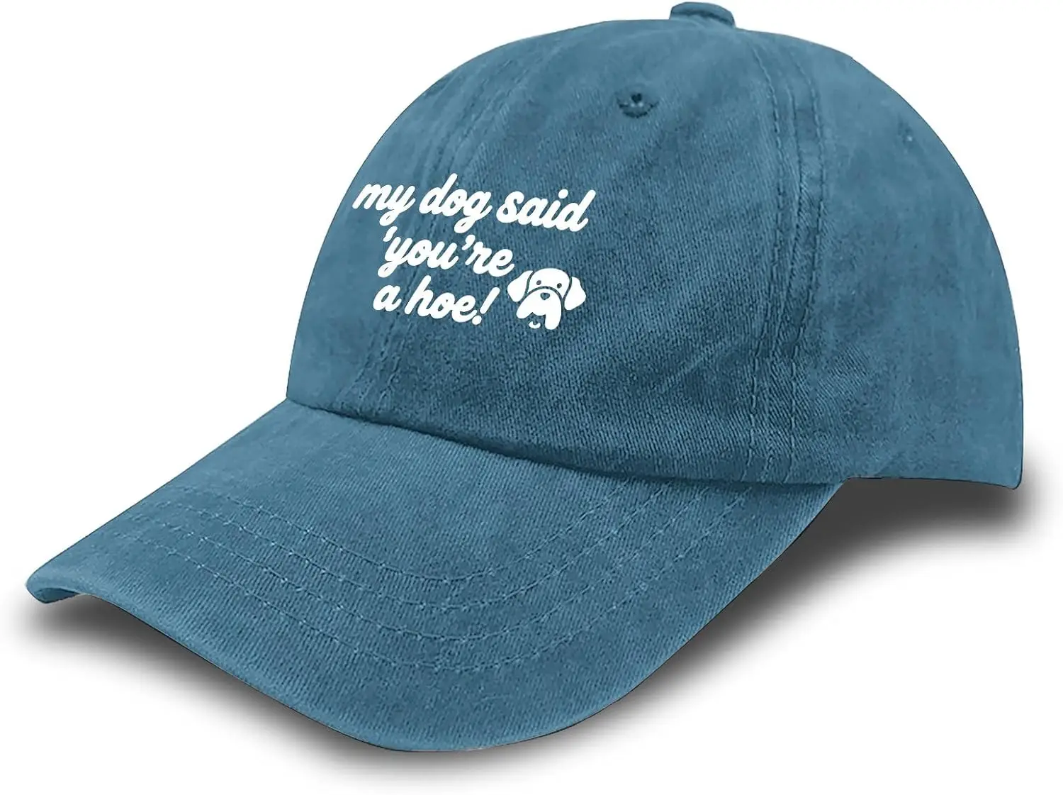 قبعات سائقي الشاحنات الكلاسيكية من My's Dog Said للرجال قبعة بيسبول منخفضة مغسولة في اليوم التالي
