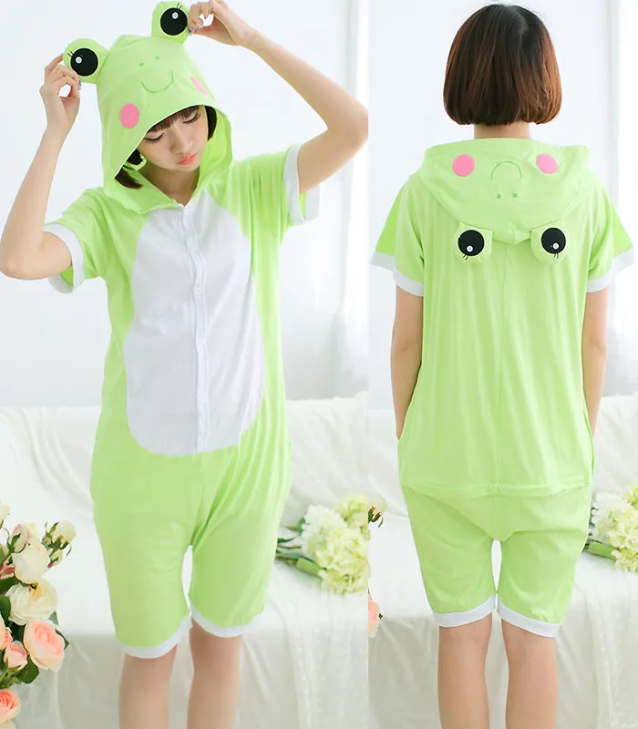 Light green frog-pure cotton