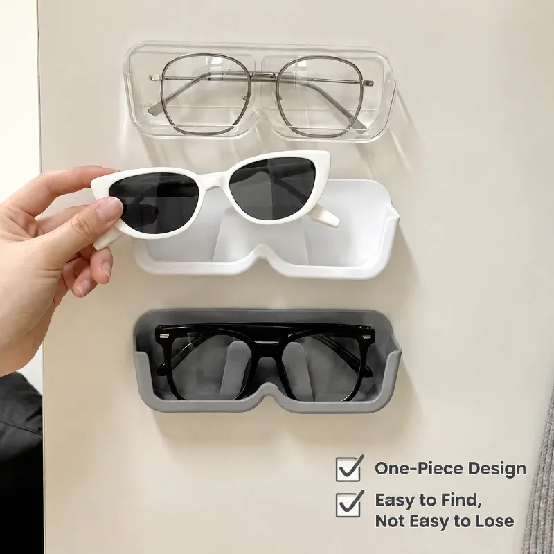 Wall Mounted Eyewear Storage Rack, Anti-pressure Spectacle Holder, Bathroom Bedside Organizer, Sunglasses & Myopia Frame
