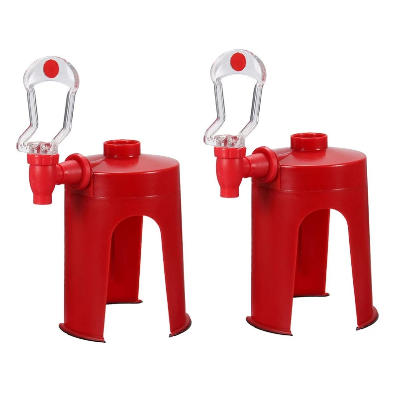 

2X Soda Dispenser Fizz Dispenser Drink Dispenser Water Dispenser Party Cola Sprite, Red